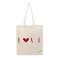 BYFT Tote Bag - Love Printed Stylish Carry-All Cotton Bag Set of 01