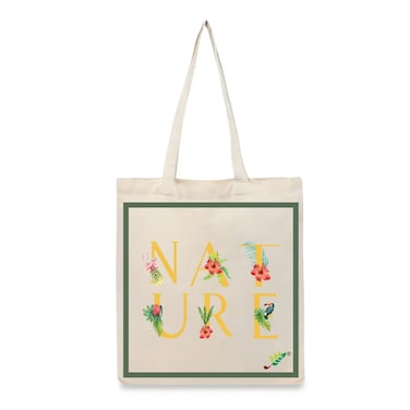 BYFT Tote Bag - Nature Printed Stylish Carry-All Cotton Bag Set of 01