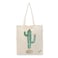BYFT Tote Bag - Cactus Cheers Printed Stylish Carry-All Cotton Bag Set of 01