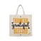 BYFT Tote Bag - Thankful Grateful Blessed  Printed Stylish Carry-All Cotton Canvas Bag Set of 01