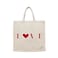 BYFT Tote Bag - Love  Printed Stylish Carry-All Cotton Canvas Bag Set of 01