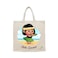 BYFT Tote Bag - Little Island Dancer  Printed Stylish Carry-All Cotton Canvas Bag Set of 01