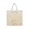 BYFT Tote Bag - Happy Flower  Printed Stylish Carry-All Cotton Canvas Bag Set of 01
