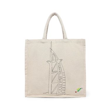 حقيبة BYFT - مجموعة حقيبة قطنية قماشية أنيقة مطبوعة بطباعة برج العرب من 01