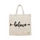 BYFT Tote Bag - Believe  Printed Stylish Carry-All Cotton Canvas Bag Set of 01