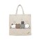 BYFT Tote Bag - Cute Kitty  Printed Stylish Carry-All Cotton Canvas Bag Set of 01