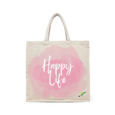 حقيبة BYFT - حقيبة قطنية قماشية مطبوعة وأنيقة من Happy Life من 01