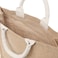 BYFT Tote Bag - The Beach is Calling Printed Stylish Carry-All Laminated Jute Bag With Gusset Set of 01