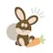BYFT Tote Bag - Rabbit with Carrot Printed Stylish Carry-All Laminated Jute Bag With Gusset Set of 01