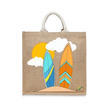 حقيبة BYFT - حقيبة جوت مغلفة مطبوعة بألواح التزلج أنيقة ومطبوعة بحقيبة جوت تحمل كل شيء مع مجموعة جوست من 01