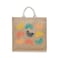 BYFT Tote Bag - Citrus Printed Stylish Carry-All Laminated Jute Bag With Gusset Set of 01