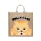 BYFT Tote Bag - Helloooo Printed Stylish Carry-All Laminated Jute Bag With Gusset Set of 01