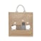 BYFT Tote Bag - Cute Kitty Printed Stylish Carry-All Laminated Jute Bag With Gusset Set of 01