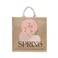 BYFT Tote Bag - Spring Printed Stylish Carry-All Laminated Jute Bag With Gusset Set of 01