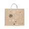 BYFT Tote Bag - Snowflakes Printed Stylish Carry-All Laminated Jute Bag With Gusset Set of 01