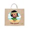 BYFT Tote Bag - Little Island Dancer Printed Stylish Carry-All Laminated Jute Bag With Gusset Set of 01