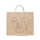 BYFT Tote Bag - Line of Being Printed Stylish Carry-All Laminated Jute Bag With Gusset Set of 01