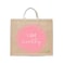 BYFT Tote Bag - I am worthy Printed Stylish Carry-All Laminated Jute Bag With Gusset Set of 01