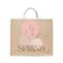 BYFT Tote Bag - Spring Printed Stylish Carry-All Laminated Jute Bag With Gusset Set of 01