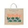 BYFT Tote Bag - Bloom where you are planted Printed Stylish Carry-All Laminated Jute Bag With Gusset Set of 01