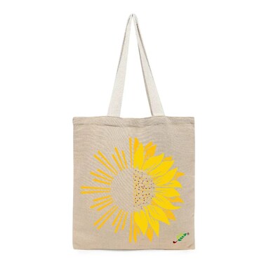 حقيبة BYFT - حقيبة جوكو غير مغلفة مطبوعة بطباعة عباد الشمس أنيقة وغير مغلفة من 01