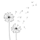 BYFT Tote Bag - Dandelion Printed Stylish Carry-All Unlaminated Juco Bag Set of 01