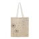 BYFT Tote Bag - Dandelion Printed Stylish Carry-All Unlaminated Juco Bag Set of 01
