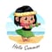 BYFT Tote Bag - Little Island Dancer Printed Stylish Carry-All Unlaminated Juco Bag Set of 01