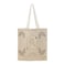 BYFT Tote Bag - Quiet Muse Printed Stylish Carry-All Unlaminated Juco Bag Set of 01