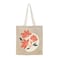 BYFT Tote Bag - Coral Bloom Printed Stylish Carry-All Unlaminated Juco Bag Set of 01
