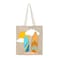 BYFT Tote Bag - Surfboards Printed Stylish Carry-All Unlaminated Juco Bag Set of 01