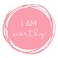 BYFT Tote Bag - I am worthy Printed Stylish Carry-All Unlaminated Juco Bag Set of 01
