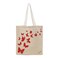 BYFT Tote Bag - Butterfly Printed Stylish Carry-All Unlaminated Juco Bag Set of 01