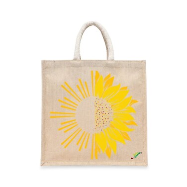 حقيبة BYFT - حقيبة جوكو الأنيقة المطبوعة بطباعة دوار الشمس مع مجموعة جوسيت من 01