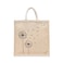 BYFT Tote Bag - Dandelion Printed Stylish Carry-All Laminated Juco Bag With Gusset Set of 01
