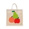 BYFT Tote Bag - Fruit Stack Printed Stylish Carry-All Laminated Juco Bag With Gusset Set of 01