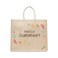 BYFT Tote Bag - Hello Summer Printed Stylish Carry-All Laminated Juco Bag With Gusset Set of 01