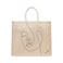 BYFT Tote Bag - Line of Being Printed Stylish Carry-All Laminated Juco Bag With Gusset Set of 01