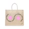 BYFT Tote Bag - Make the days count, Don't count the days Printed Stylish Carry-All Laminated Juco Bag With Gusset Set of 01