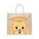 BYFT Tote Bag - Helloooo Printed Stylish Carry-All Laminated Juco Bag With Gusset Set of 01