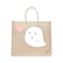 BYFT Tote Bag - Boo Printed Stylish Carry-All Laminated Juco Bag With Gusset Set of 01