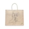 BYFT Tote Bag - Blossom muse Printed Stylish Carry-All Laminated Juco Bag With Gusset Set of 01