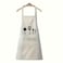 BYFT Orchard White Polyester Kitchen Apron for Cooking &amp; Baking, Washable, 65 x 85 Cm Set of 01