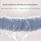 BYFT Spring White Microfiber Bath Towel, Quick-Dry, 80 x 80 Cm Set of 01