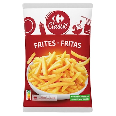 Carrefour Classic Frozen French Fries, 2.5kg