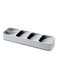 Cutlery Organizer Tray Silverware Storage Case Kitchen Drawer Organizer Individual Compartments for Forks Knives Spoons Grey 39.6*5.5*11cm