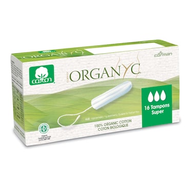 Organyc Complete Protection Tampons With Applicator Super White 16 Tampons