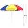 Beach Umbrella Mix Design 200CM Stylish Durable UV Protection Large Outdoor Shade for Beach Pool Picnic Camping Lightweight Easy Setup Strong Frame for Ultimate Sun Coverage