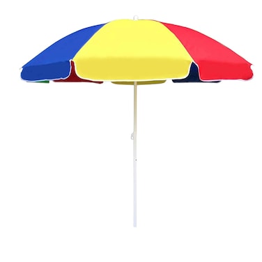 Beach Umbrella Mix Design 200CM Stylish Durable UV Protection Large Outdoor Shade for Beach Pool Picnic Camping Lightweight Easy Setup Strong Frame for Ultimate Sun Coverage