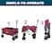 Foldable Utility Cart 145L &ndash; Heavy Duty Wagon with Large Wheels for Beach, Garden, Camping &amp; Shopping &ndash; Portable Folding Trolley (59x33x45CM), 80kg (176lbs) Capacity, Assorted Colors (Small)